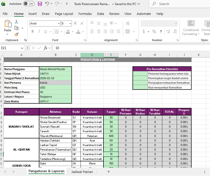 Ramadhan Tracker Indonesia